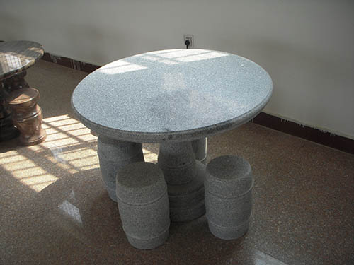 芝麻白 石桌石凳